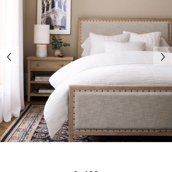 Pottery Barn White Cloud Cotton Duvet and Shams - Picture 5 of 5